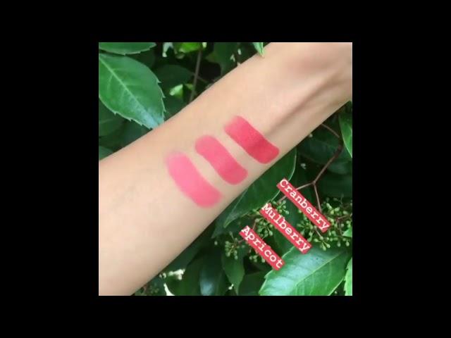 Currant + Balm Swatches by Seraphine Botanicals