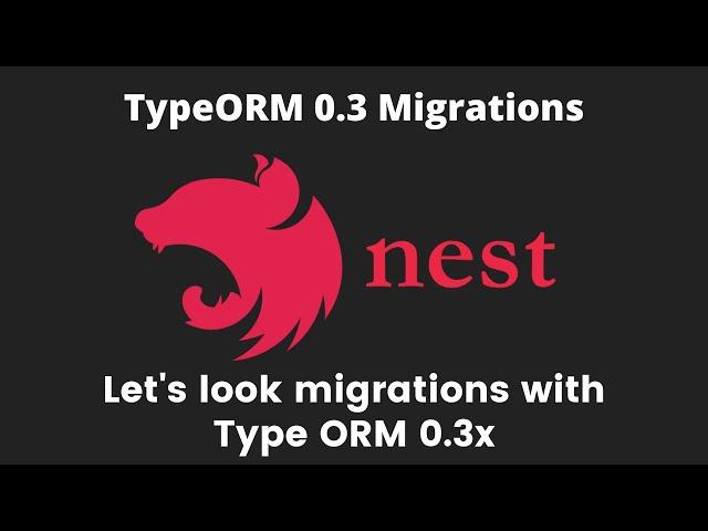 NestJs migrations with TypeORM 0.3 (latest) - How to set it up from scratch using Datasource