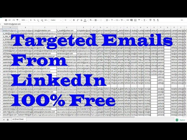 How to Extract Emails from linkedin | How to Scrape Emails from Web | Linkedin Email Extractor