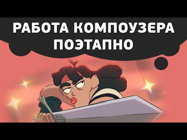 Как сделать композитинг 2D анимации в After Effects