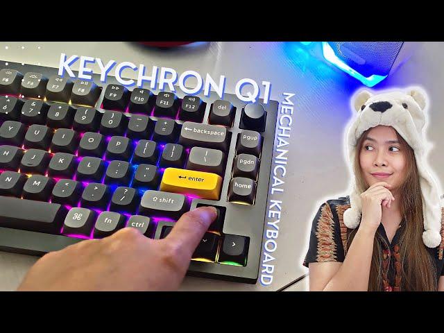 Cute & Aesthetic Q1 Mechanical Keyboard by Keychron | Review, Unboxing, Gaming & Typing ASMR