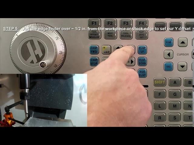 Manually Setting Up Your G54 X & Y Work Offsets with an Edge Finder