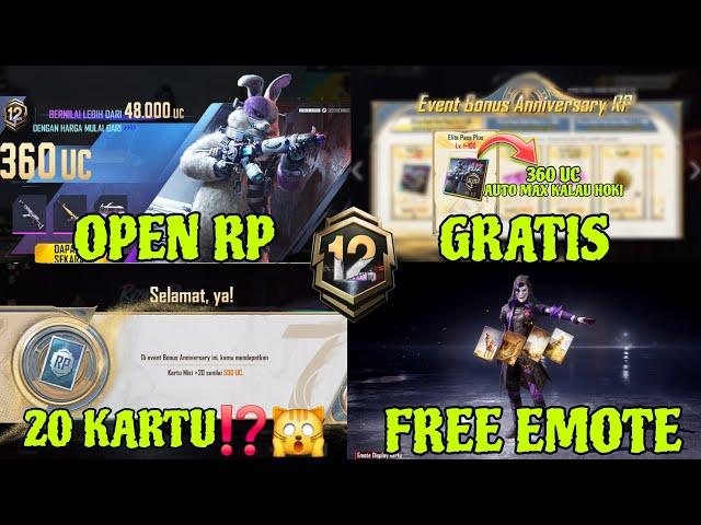 ADA BONUSNYA⁉️ OPEN ROYALE PASS A12 BISA DAPAT BONUS UPGRADE RP⁉️ AKU DAPAT 20 KARTU‼️