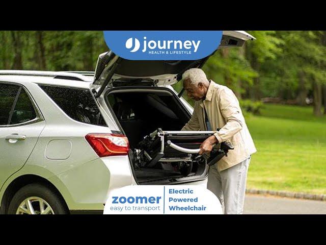 Zoomer™ Power Folding Chair One-Handed Control is Easy to Transport