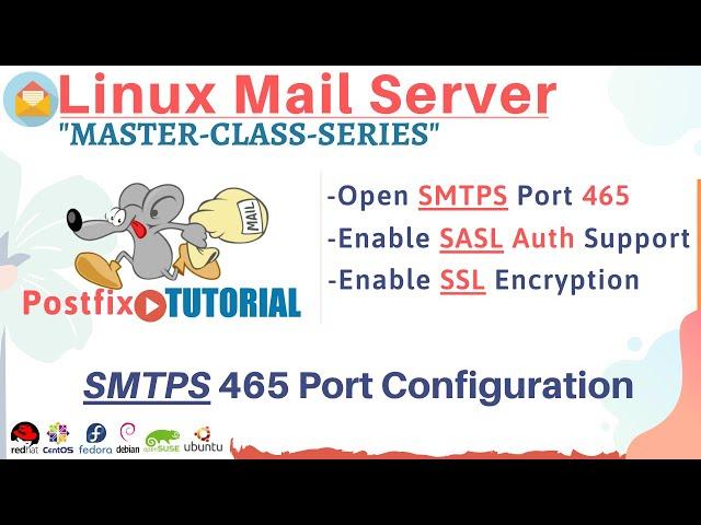 Mail Server SMTPS 465 Port with SASL and TLS