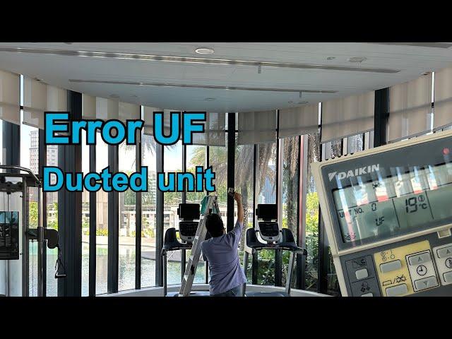 How to perform self-diagnosis by using a wire remote control | Daikin AC error UF