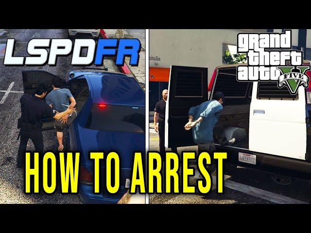 LSPDFR - HOW TO ARREST A SUSPECT AND CALL FOR TRANSPORT or PUT IN CAR - GTA 5