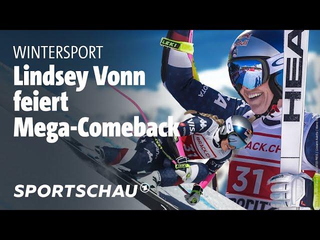 Ski Alpin: Superstar Lindsey Vonn gibt umjubeltes Comeback in St. Moritz | Sportschau