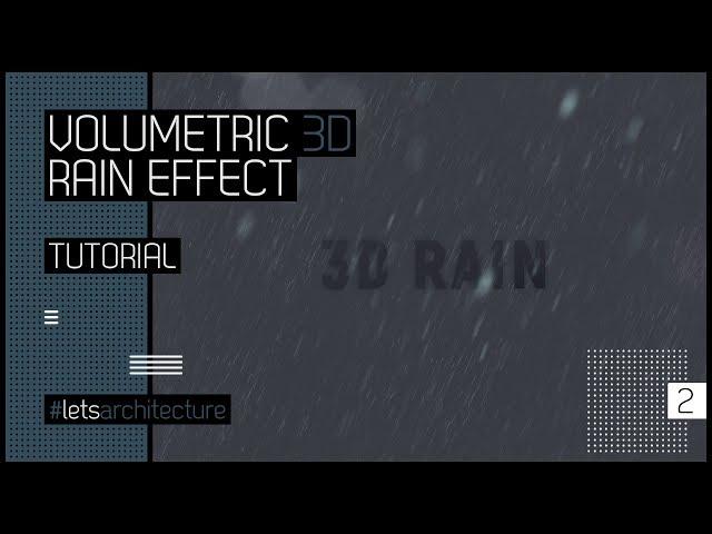 Volumetric 3D Rain Effect - Photoshop Render Tutorial