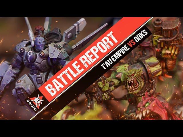 *10TH EDITION!!* T'au Empire vs Orks | Warhammer 40k Battle Report