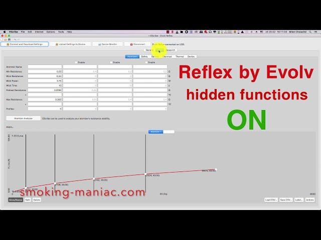 Включване на разширените функции в Reflex by Evolv / extended functions  ON / hack