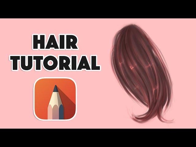 Hair Tutorial In Autodesk Sketchbook | Sketchbook Tutorial For Begginers