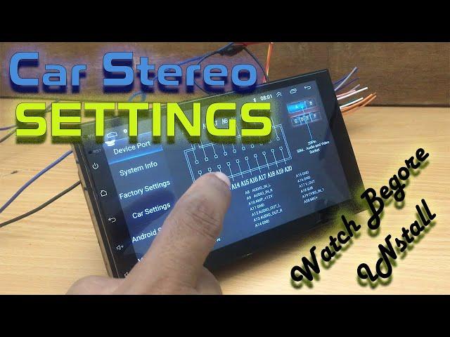 All about Android Car Stereo Settings