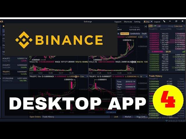 Binance exchange tutorial [aplicación de escritorio] -Trading criptomonedas+Semillero de ingresos 