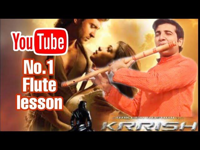 Learn krrish flute theme music with tounging tricks