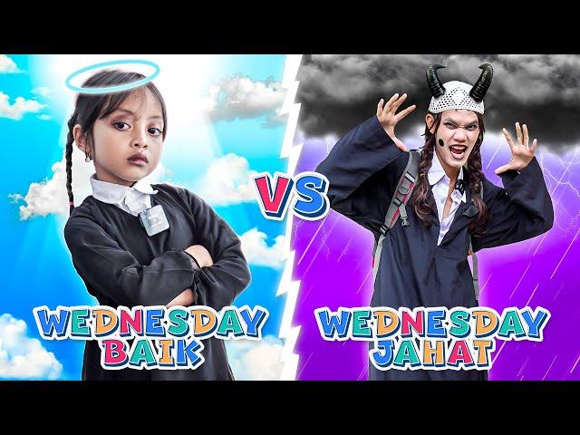 LEIKA GOOD WEDNESDAY VS TOMPEL AWFUL WEDNESDAY DANCING QUEEN BATTLE  FUNNY KIDS VIDEO