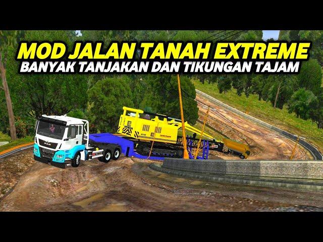 NGERI ‼️ MOD MAP JALAN TANAH OFFROAD PALING EXTREME DI BUSSID