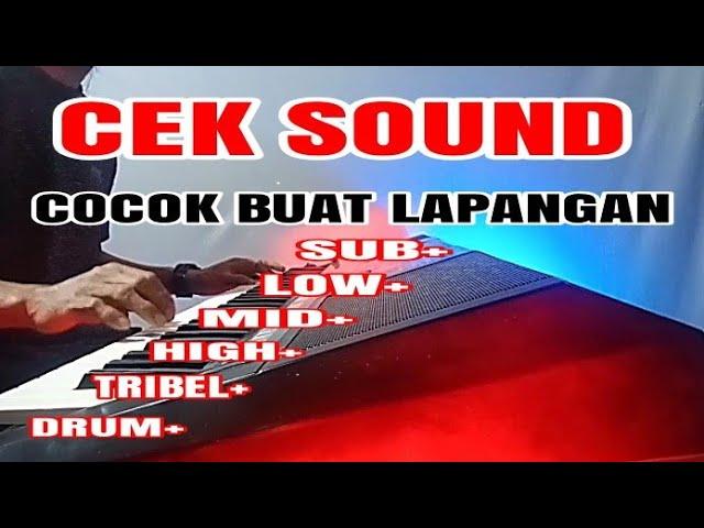 Cek Sound Tes Sub Low Mid High Tribel Drum-Cocok Buat Lapangan