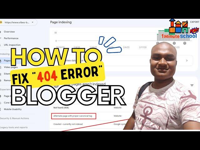 How to solve 404 Error on blogger।1 Minute Scholl। Blogger Problem Fix