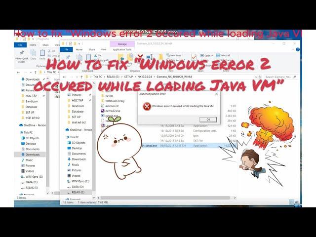 How to fix “Windows error 2 occured while loading Java VM”