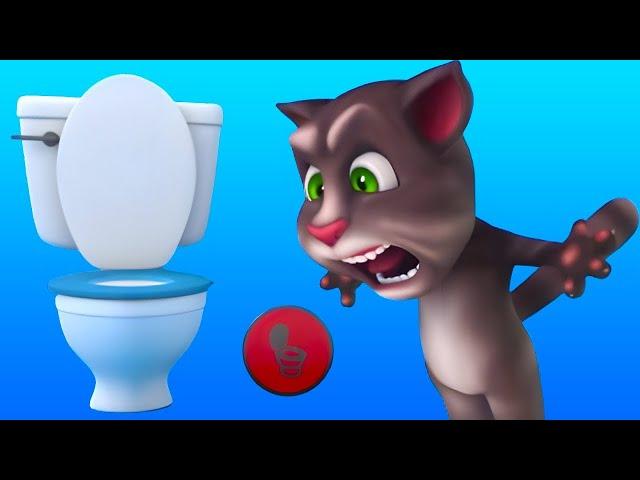 LET ME GO TO THE BATHROOM! | TALKING TOM SHORTS | WildBrain Kids