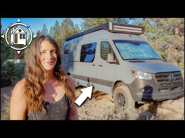 Solo female luxury van dwelling w/ room for a piano!