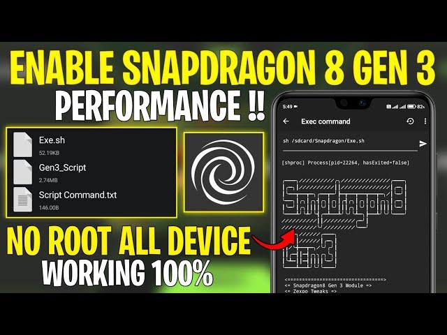 Enable Snapdragon 8 Gen 3 Performance On Any Android Phone !! No Root