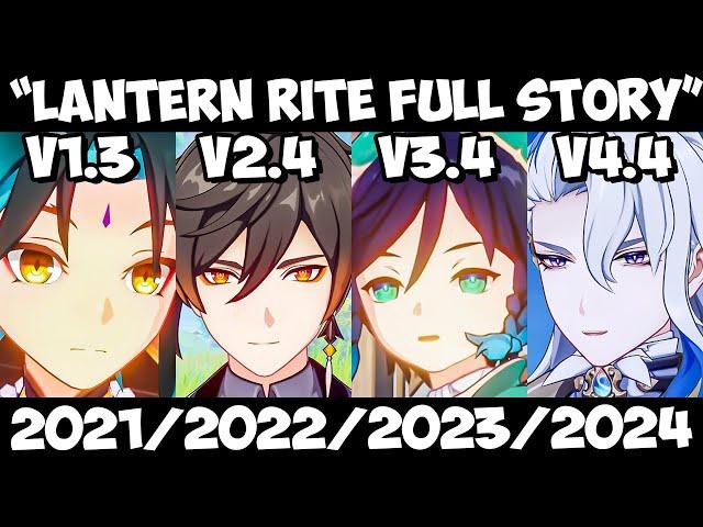 ALL LANTERN RITE 1.3 / 2.4 / 3.4 / 4.4 FULL STORY Cutscene Genshin Impact 2021 / 2022 / 2023 / 2024
