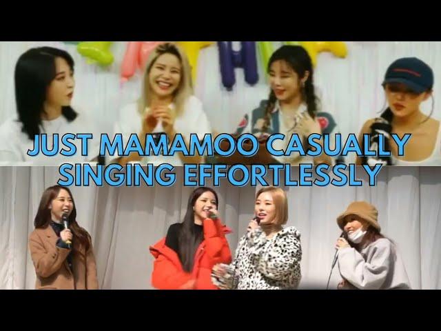 Just Mamamoo Casually Singing Effortlessly