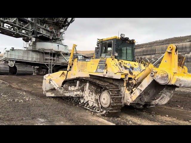 KOMATSU D155 AX Dozer Road Work PART 1” #komatsu #dozer #bulldozer #liebherr #construction machines