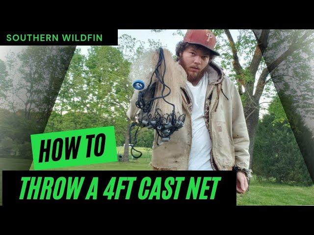 How to throw a 4ft cast net