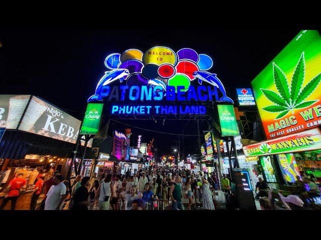 Bangla Walking Street, Patong Beach, Phuket, Thailand  4K Walking Tour