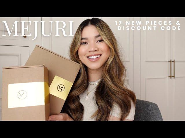 HUGE MEJURI JEWELRY HAUL | 17 new arrivals - summer jewelry must haves & influencer discount code