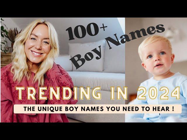 Over 100 Unique and Modern Baby Boy Names to Inspire You - rapid quick fire!  SJ STRUM