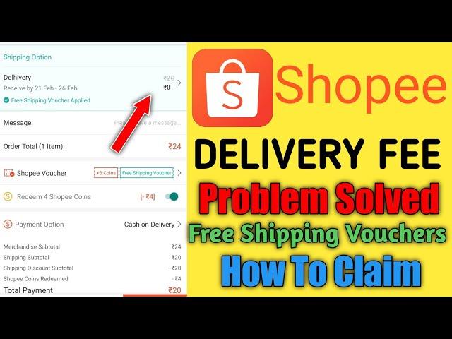 Shopee Se Free Shopping kaise kare | Shopee Delivery Fee Problem sloved | Online Free Shopping  2022