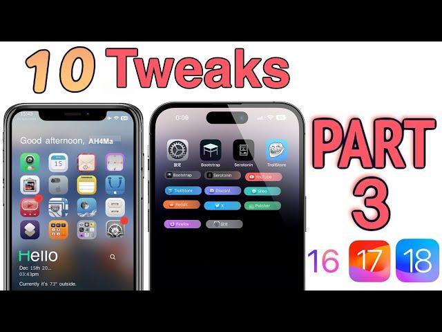 Top 10 Best Jailbreak Tweaks You MUST Try | Part 3