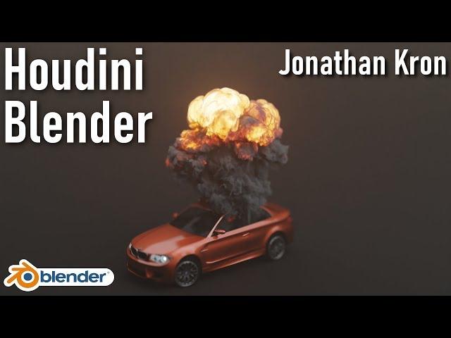 Houdini Volumes to Blender [awesome explosions in Blender] | English