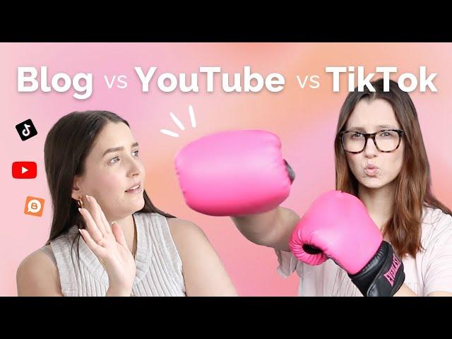 Blogging vs Youtube vs TikTok  Which Should YOU Start?!