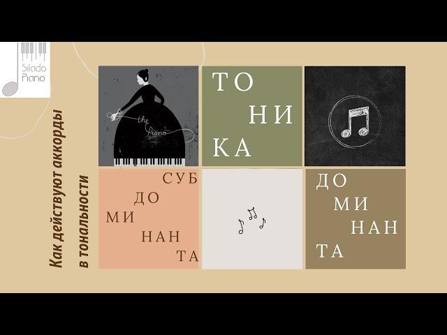 Взаимодействие аккордов в тональности и главные аккорды - тоника, субдоминанта и доминанта