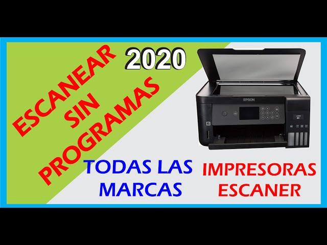 Escanear Sin Programas 2020, en cualquier Impresora Y guardarlo en jpg o PDF