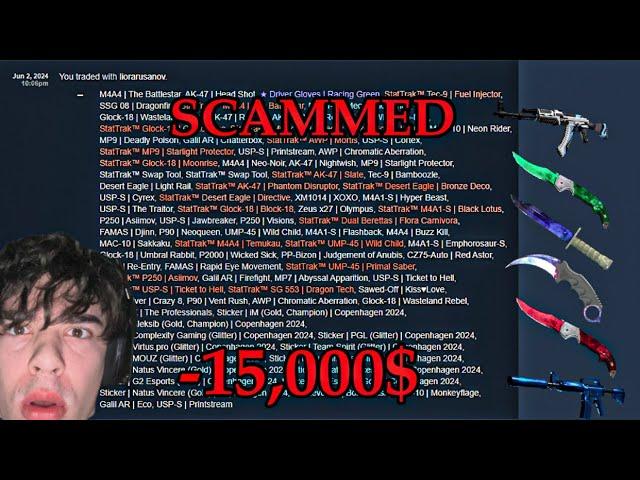 i got scammed $15,000 on counter strike + inventory review