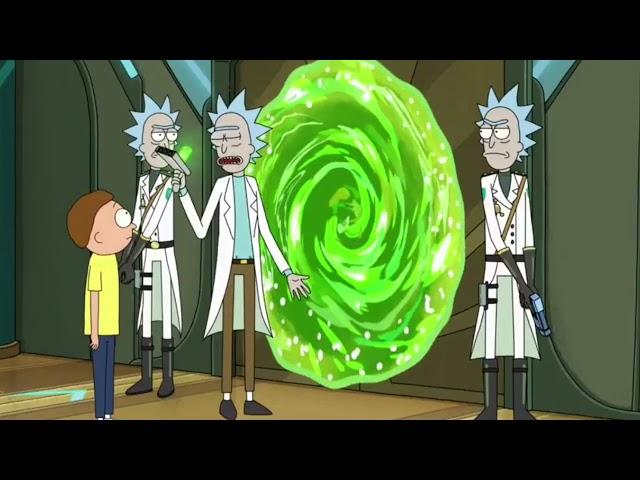 Morty Malvado hackeo la pistola de portales de Rick -Rick y Morty-