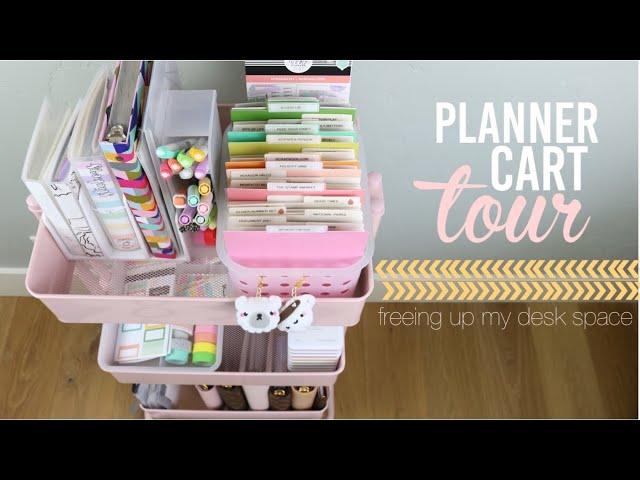 planner cart tour | planner supply organization