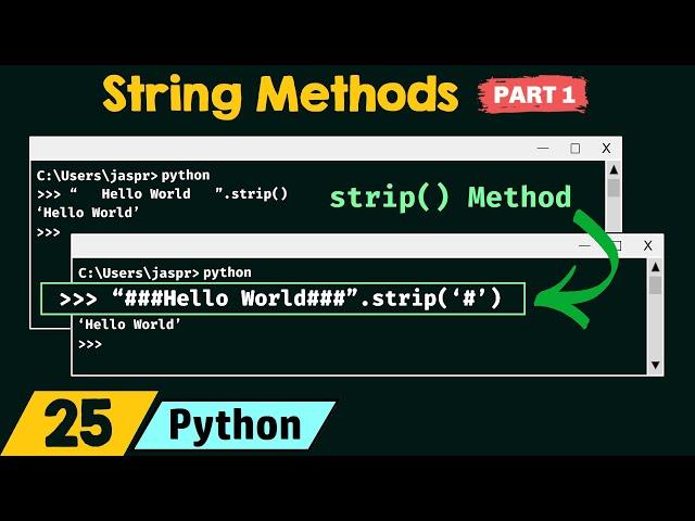 String Methods in Python (Part 1)