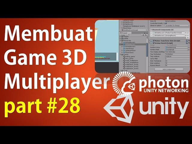 Membuat Game 3D Multiplayer Unity & Photon (Part 28 / 33) - Koding Gameplay NPC