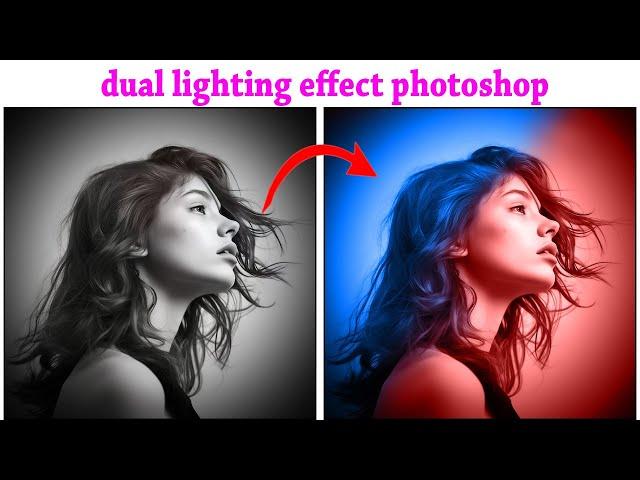 How to make dual light effect easily using photoshop 7.0 /2025 #photo #photoshop #photoshoptutorial