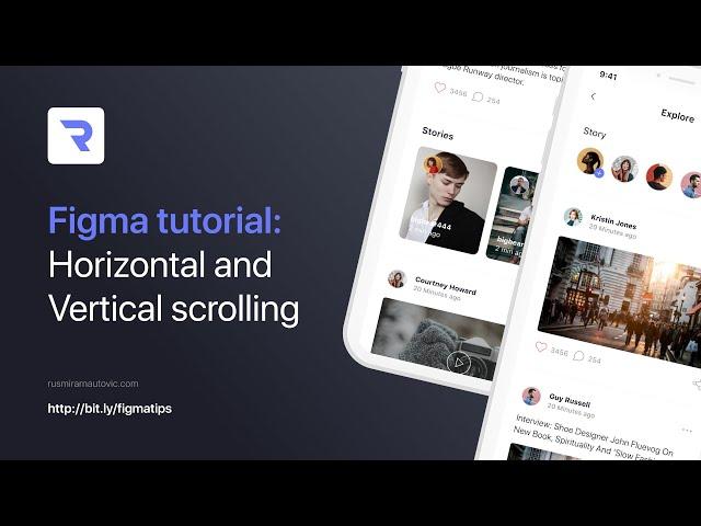 Figma tutorial: Horizontal and Vertical scrolling