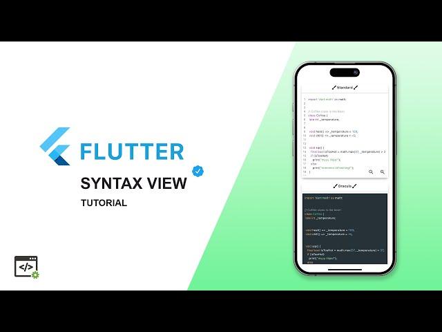 Flutter Syntax View – Code Highlighting in Flutter! 