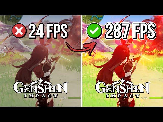  GENSHIN IMPACT: HOW TO BOOST FPS AND FIX FPS DROPS / STUTTER  | Low-End PC ️