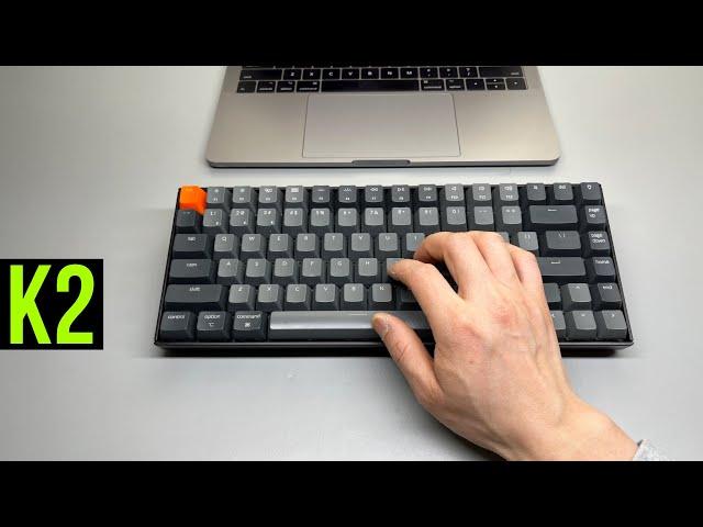 Keychron K2 with Audio Sample. ASMR (Blue Switch)